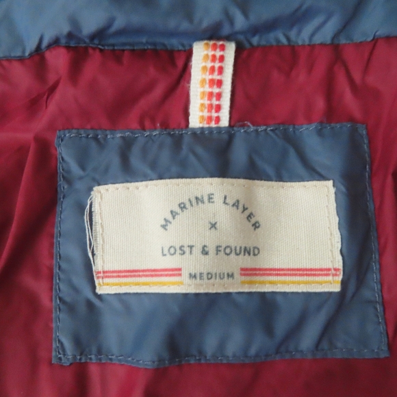 Marine Layer x Lost & Found Rare Multicolor Zippered hooded Jacket Size M - Picture 7 of 7